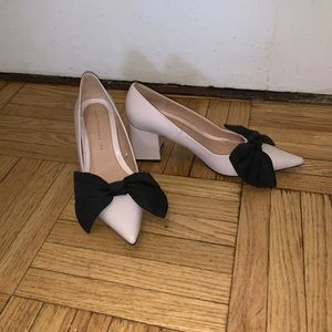 Zara Bow Chunky Pumps